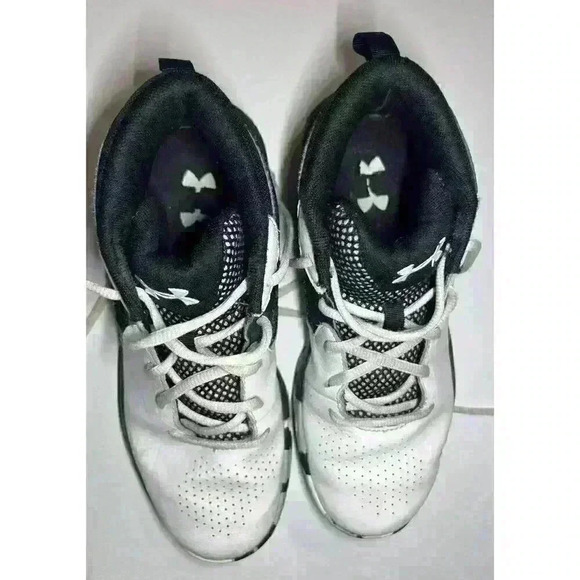 UNDER ARMOUR LOCKDOWN 5 - Youth Boy's Black White Basketball Shoes Sneakers-5.5Y - Picture 12 of 12